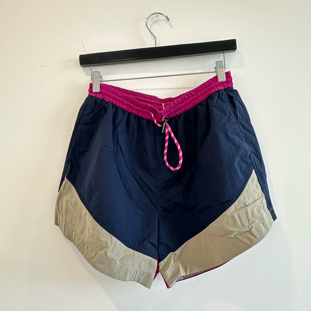 Lululemon Athletica Women's Shorts - Navy, Pink, and Tan